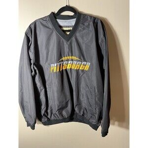 NFL Pittsburgh Steelers Men's V-Neck Lined Pullover Size Large